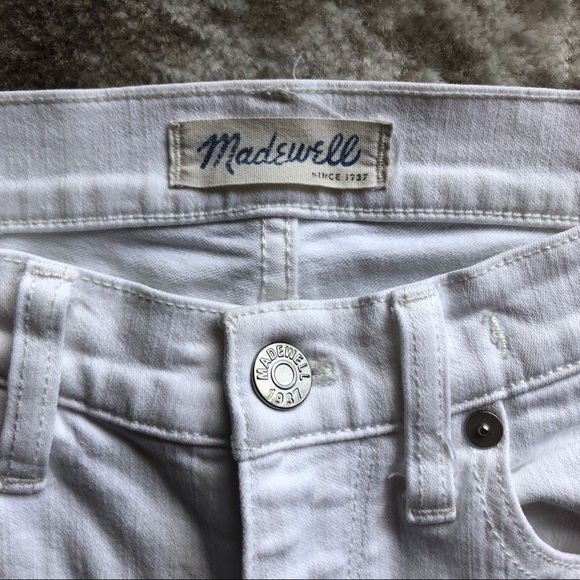 Madewell Denim - Madewell White Jeans High Riser Skinny Size 25